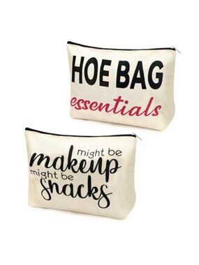 Waterproof Polyester Makeup Bag Zipper Pouch Travel Cosmetic Case Large Capacity